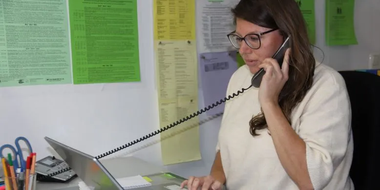 Jennifer bei der Seniorenbörse